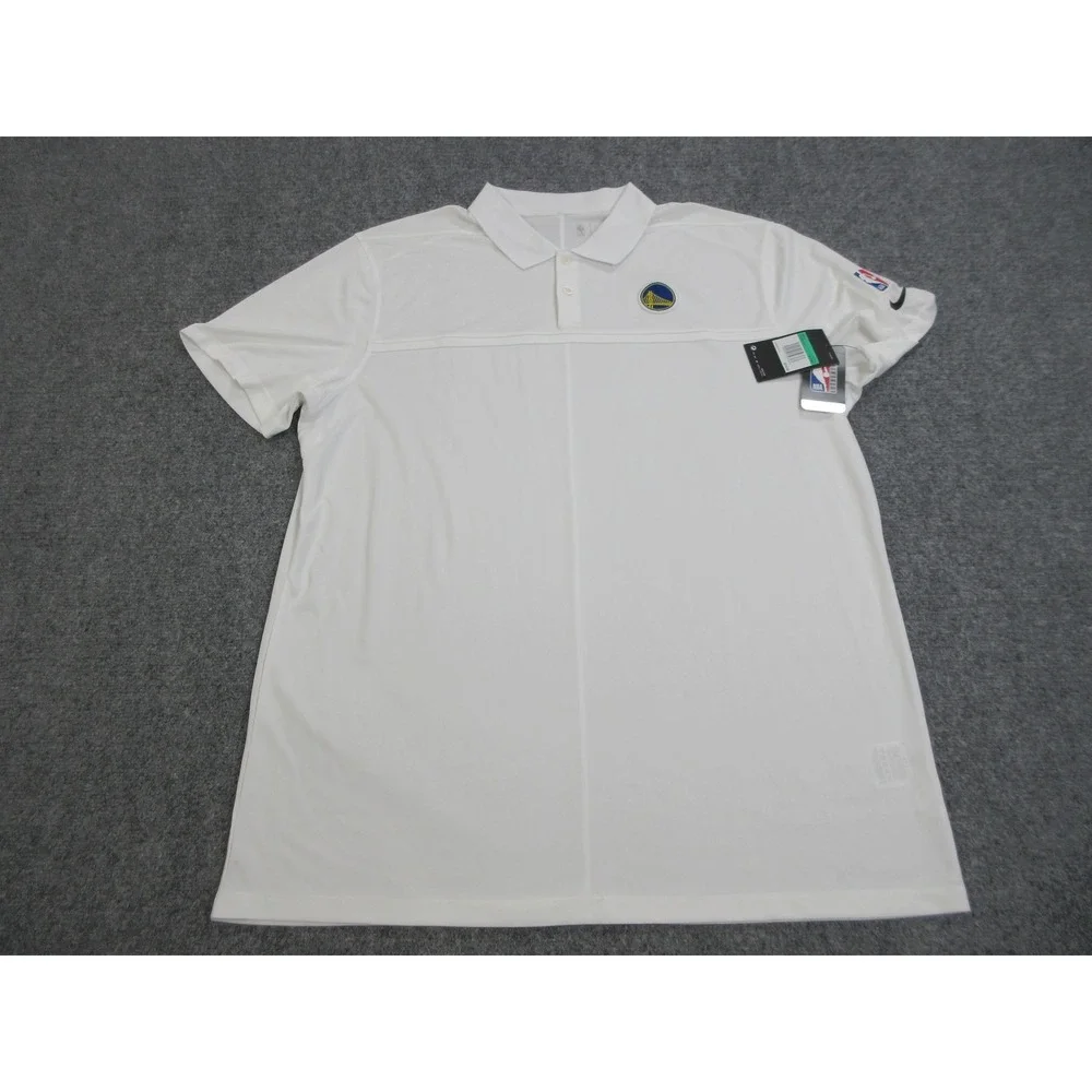 Golden State Warriors Shirt Polo Mens XL‎ Tall NBA Basketball Nike Dri-Fit New